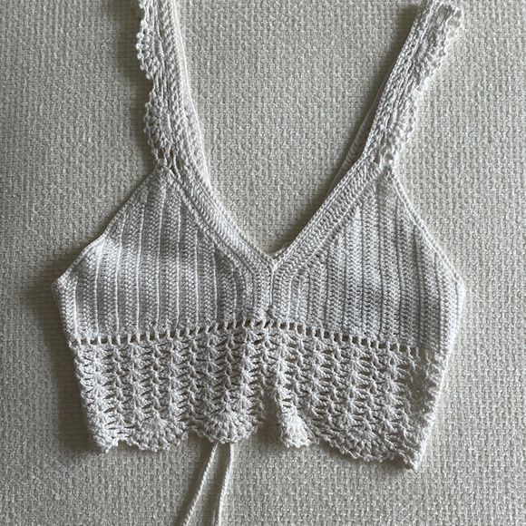 Crochet Knit Top Forever 21SZ S - Picture 3 of 3